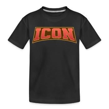 Icône - T-shirt bio Premium Enfant - noir - Devant