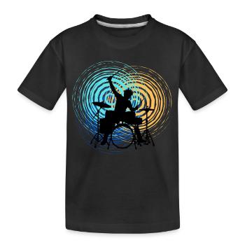 Drummer Retro Drummer Drums Drums - Kids' Premium Organic T-Shirt - black - Front