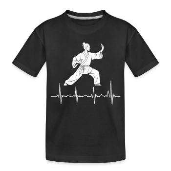 Tai Chi Zen Meditation – Chi Qigong Training - Kids' Premium Organic T-Shirt - black - Front