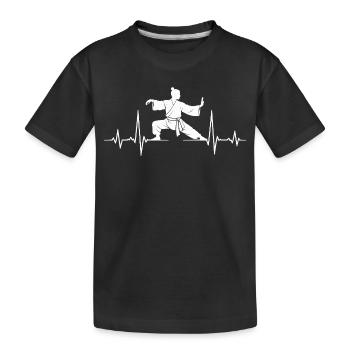 Méditation Zen du Tai Chi – Entraînement au Chi Qigong - T-shirt bio Premium Enfant - noir - Devant