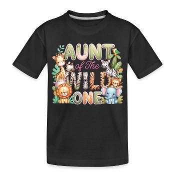Tante du Sauvage - T-shirt bio Premium Enfant - noir - Devant