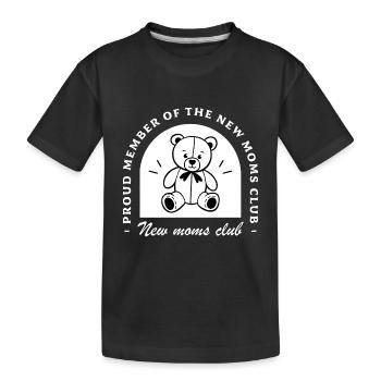 Club des nouvelles mamans - T-shirt bio Premium Enfant - noir - Devant