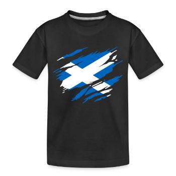 Écosse Drapeau Écossais Écossaise - T-shirt bio Premium Enfant - noir - Devant