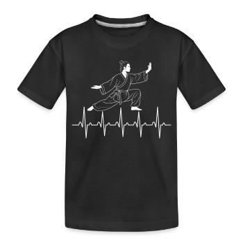 Tai Chi Zen Meditation – Chi Qigong Training - Kids' Premium Organic T-Shirt - black - Front
