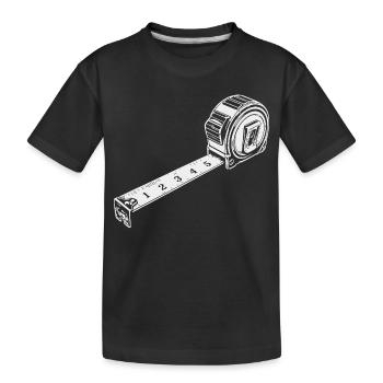 mètre ruban - T-shirt bio Premium Enfant - noir - Devant
