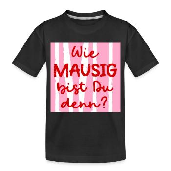 Freundschaft Maus Freundin - Kinder Premium Bio T-Shirt - Schwarz - Vorne