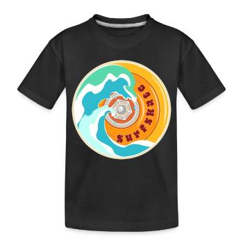 Surfskate Lover - T-shirt bio Premium Enfant - noir - Devant