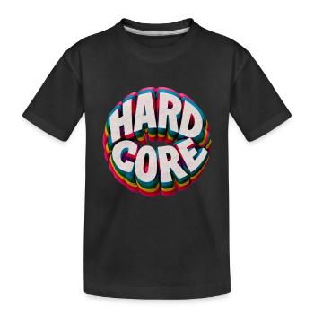 Hardcore Rainbow - Kids' Premium Organic T-Shirt - black - Front