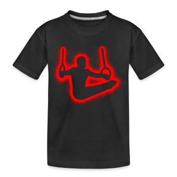 Gymnastique Gymnastique Ring Gymnastique Rings Gymnastique Enfants - T-shirt bio Premium Enfant - noir - Devant