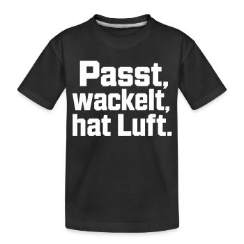 Fits Wobbles a de l’air révélant de l’humour artisanal - T-shirt bio Premium Enfant - noir - Devant