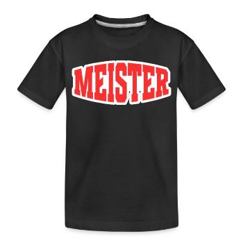 Meister - Kinder Premium Bio T-Shirt - Schwarz - Vorne