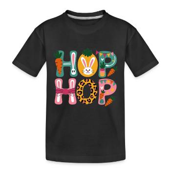 Hip Hop Le jour de Pâques - T-shirt bio Premium Enfant - noir - Devant