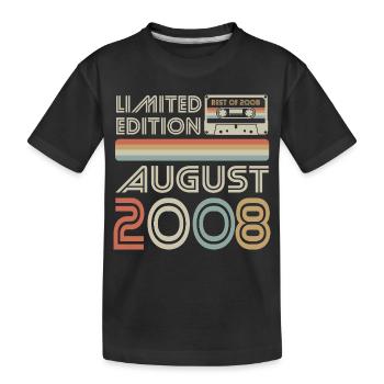 Cassette | Best of August 2008 | Limited Edition - Kids' Premium Organic T-Shirt - black - Front