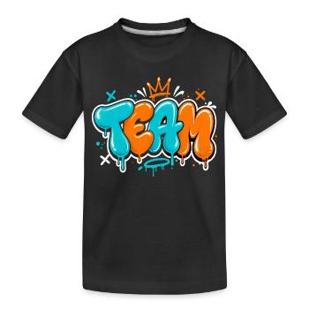 Équipe - T-shirt bio Premium Enfant - noir - Devant
