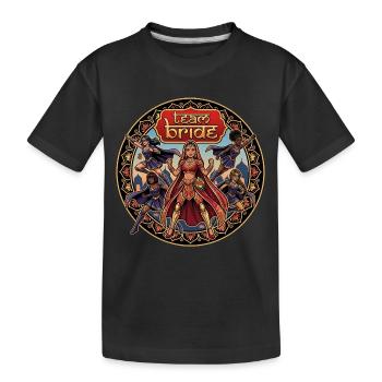Pouvoir de l’équipe Bride Mandala - T-shirt bio Premium Enfant - noir - Devant