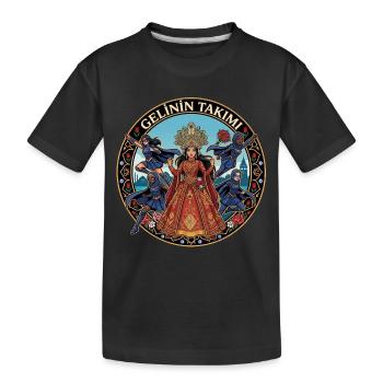 Brautkönigin mit Tänzern - Kinder Premium Bio T-Shirt - Schwarz - Vorne