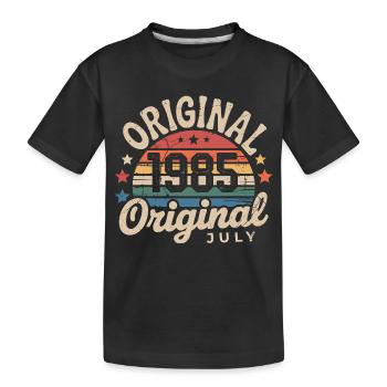 Original Juillet 1985 Anniversaire Vintage Retro - T-shirt bio Premium Enfant - noir - Devant