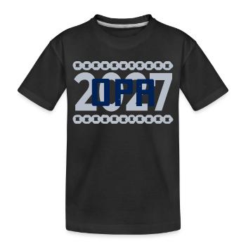Annonce de Bébé, Grand-père 2027 - T-shirt bio Premium Enfant - noir - Devant