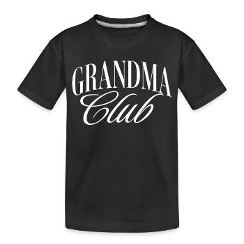 Grandma Club - Kinder Premium Bio T-Shirt - Schwarz - Vorne