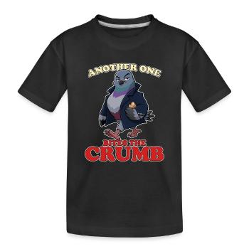 Un autre mord la miette, gangster pigeon drôle. - T-shirt bio Premium Enfant - noir - Devant