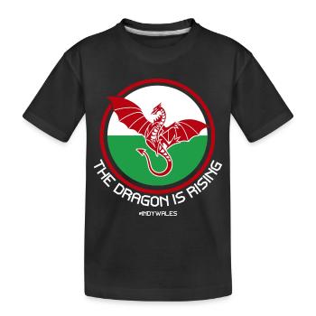 Le Dragon s’élève, Indy Wales - T-shirt bio Premium Enfant - noir - Devant