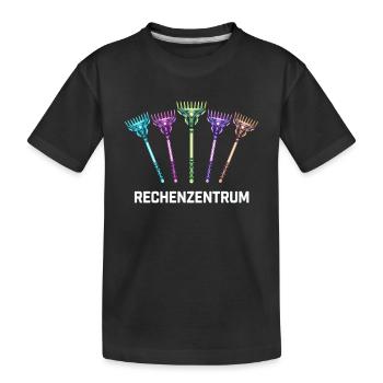 Rechenzentrum Gärtner Garten Gartenarbeit - Kinder Premium Bio T-Shirt - Schwarz - Vorne