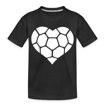 Boule de coeur - T-shirt bio Premium Enfant - noir - Devant