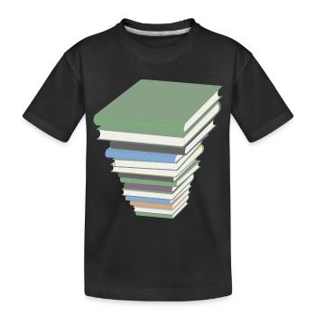 livres livres de lecture des lecteurs lisent lernen78 - T-shirt bio Premium Enfant - noir - Devant