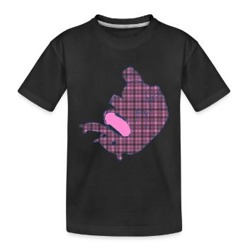 Elefant.PNG - Kinder Premium Bio T-Shirt - Schwarz - Vorne