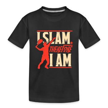 Je claque donc je suis - Tennis Serve Sport - T-shirt bio Premium Enfant - noir - Devant