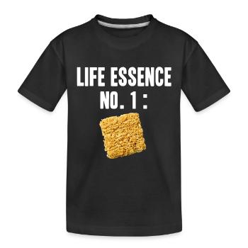Ramen instant noodles gift idea students - Kids' Premium Organic T-Shirt - black - Front