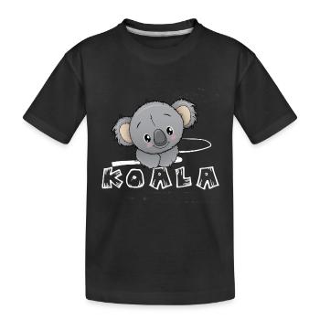 Koala Koala amoureux cadeaux vetements bebe - T-shirt bio Premium Enfant - noir - Devant