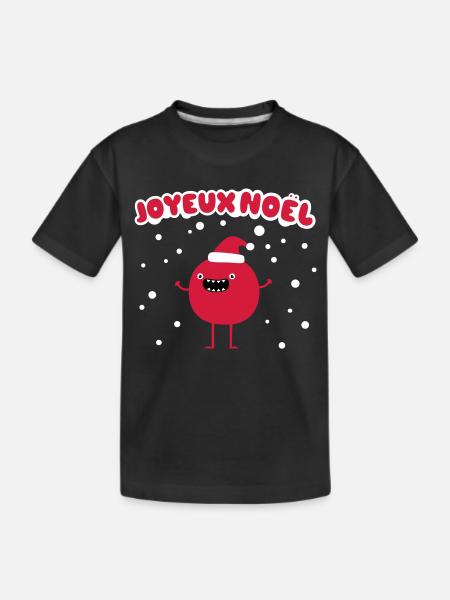 Père Noël drôle – Joyeux Noël - T-shirt bio Premium Enfant - noir