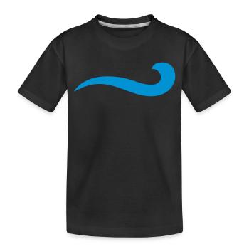 wasser - Kinder Premium Bio T-Shirt - Schwarz - Vorne