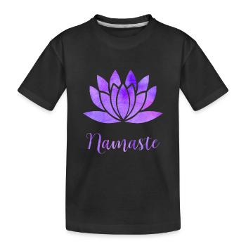 Namaste - Kinder Premium Bio T-Shirt - Schwarz - Vorne