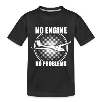 Segelflieger Spruch | Thermik Segelflug Geschenk - Kinder Premium Bio T-Shirt - Schwarz - Vorne