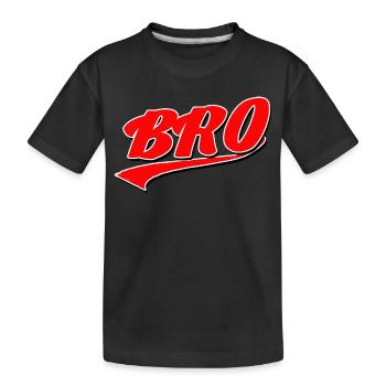 bro sis frère sœur famille amour grand petit meilleur - T-shirt bio Premium Enfant - noir - Devant