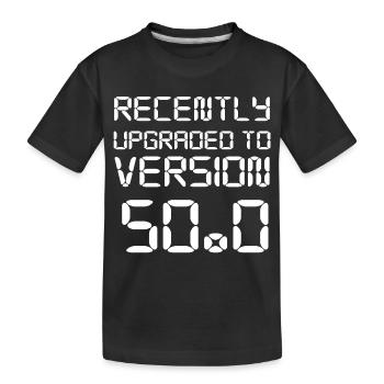50th birthday. - Kids' Premium Organic T-Shirt - black - Front