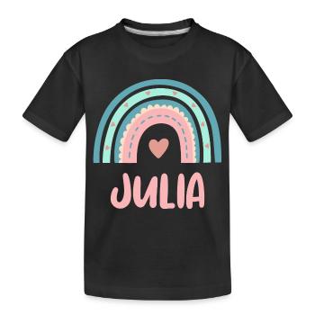 Julia Nom Rainbow Baby - T-shirt bio Premium Enfant - noir - Devant