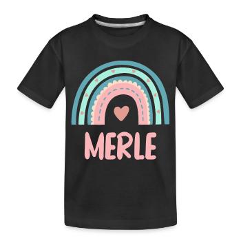 Merle Nom Rainbow Baby - T-shirt bio Premium Enfant - noir - Devant