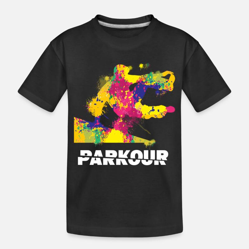parkour - T-shirt bio Premium Enfant - noir