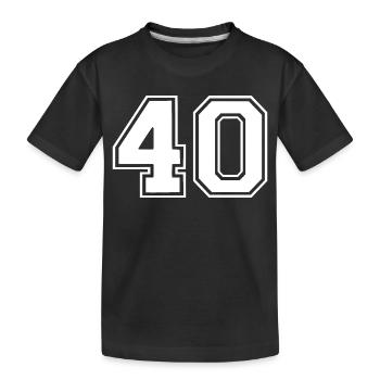 40 - Kids' Premium Organic T-Shirt - black - Front
