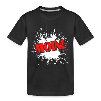 Moin - Kinder Premium Bio T-Shirt - Schwarz - Vorne