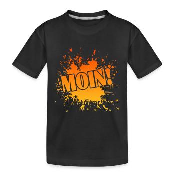 Moin Anker Hamburg Skipper - Kinder Premium Bio T-Shirt - Schwarz - Vorne
