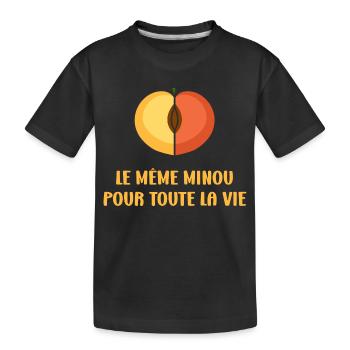 EVG Le Même Minou pour toute la vie - T-shirt bio Premium Enfant - noir - Devant