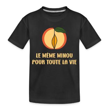EVG Le Même Minou pour toute la vie - T-shirt bio Premium Enfant - noir - Devant