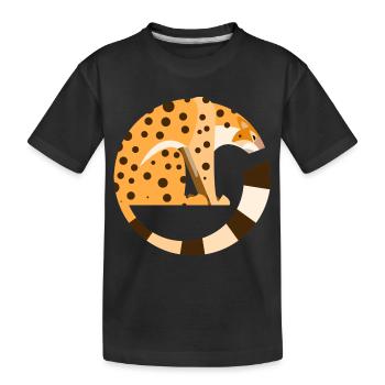 Leopard - Kids' Premium Organic T-Shirt - black - Front