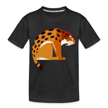 smilodon1 - Kinder Premium Bio T-Shirt - Schwarz - Vorne