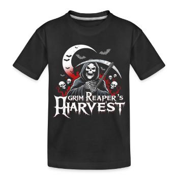 Harvest Grim Reaper - Kids' Premium Organic T-Shirt - black - Front