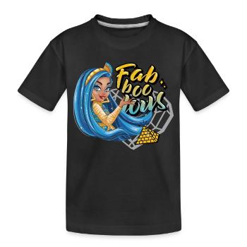 Monster High™ Cleo De Nile Fab-Boo-Lous - T-shirt bio Premium Enfant - noir - Devant